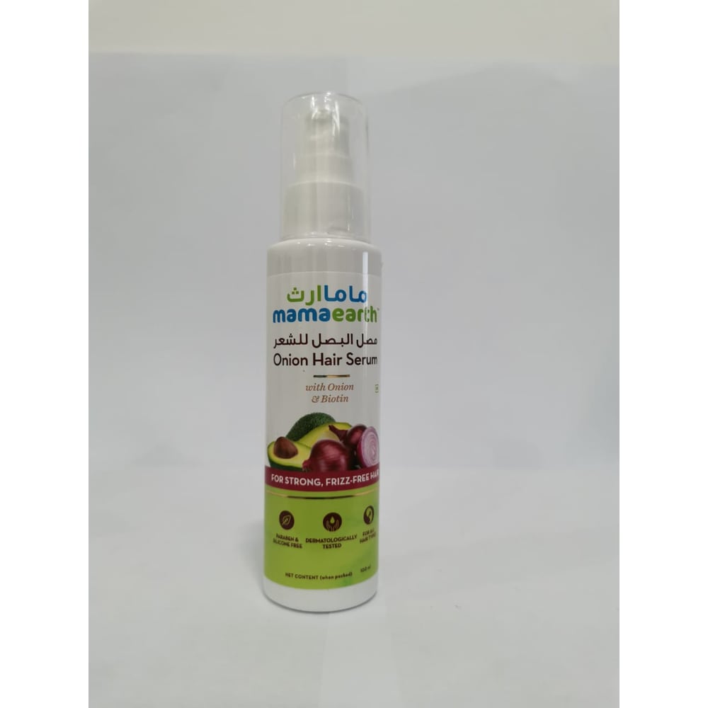 Mamaearth Onion Hair Serum With Onion & Biotin For Strong, Frizz-free Hair 100 Ml Mamaearth Onion Hair Serum With Onion & Biotin For Strong, Frizz-free Hair 100 Ml
