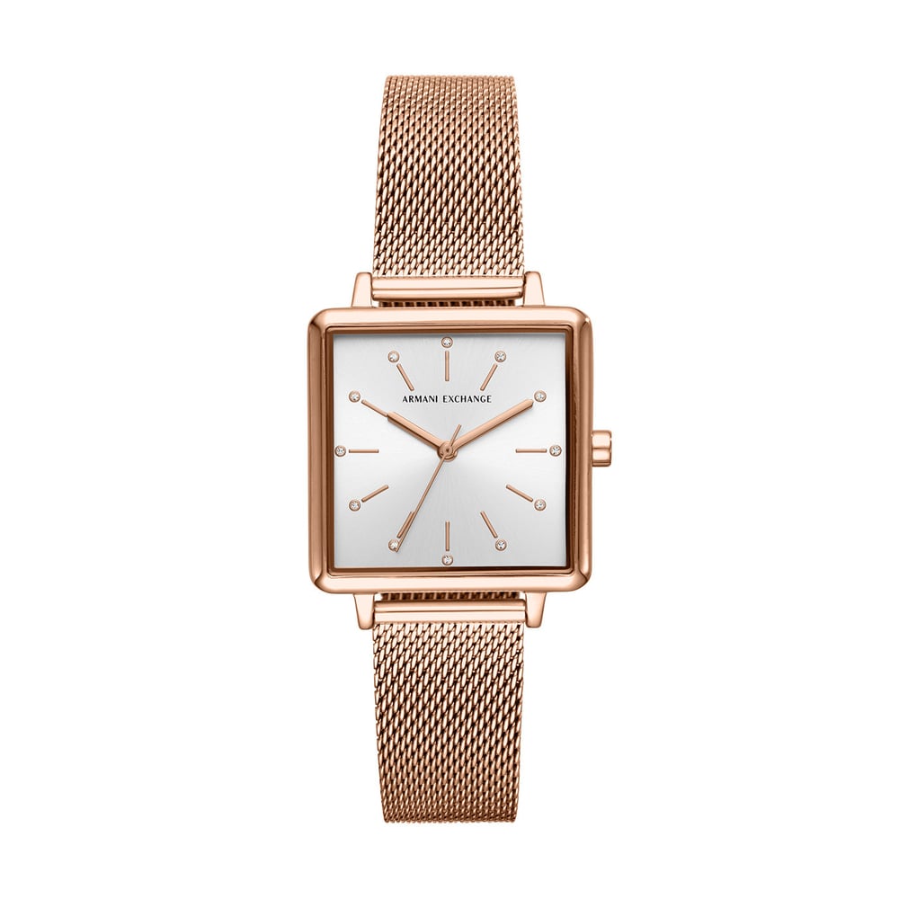 Armani Exchange Lola Rose Gold Stainless Steel Women Watch AX5802 Armani Exchange Lola Rose Gold Stainless Steel Women Watch AX5802