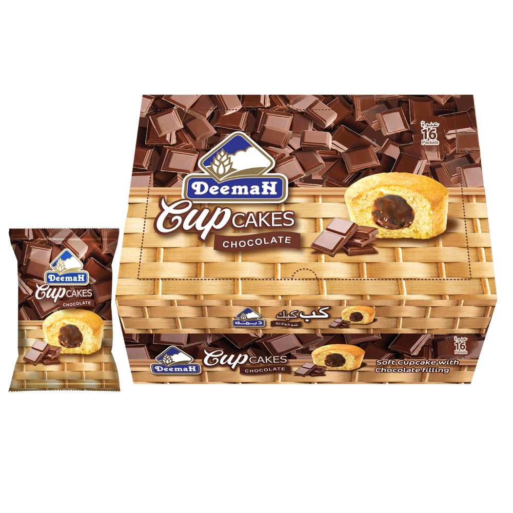 Deemah Cupcake Chocolate Cream (pack Of 16) Deemah Cupcake Chocolate Cream (pack Of 16)