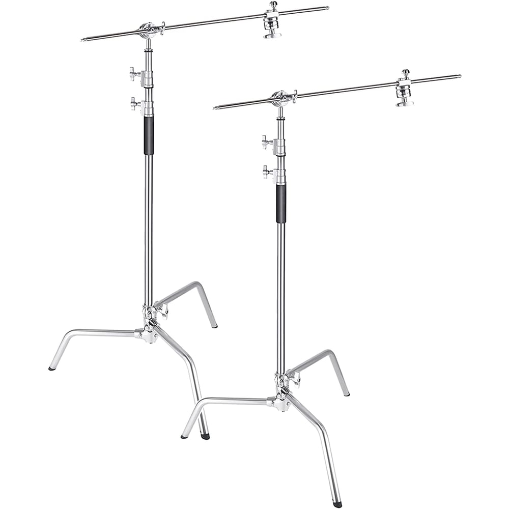 Coopic C Stand Stainless Steel 336cm/10.8ft Max. Height Studio Photo Video 4 Feet Holding Arm Grip With Turtle Base For Light Reflector (2pack Cstand) Coopic C Stand Stainless Steel 336cm/10.8ft Max. Height Studio Photo Video 4 Feet Holding Arm Grip With Turtle Base For Light Reflector (2pack Cstand)