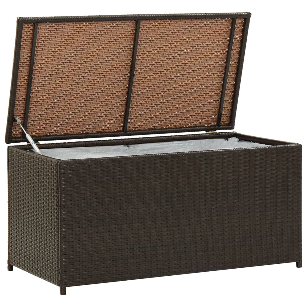 Vidaxl Garden Storage Box Poly Rattan 100x50x50 Cm Brown Vidaxl Garden Storage Box Poly Rattan 100x50x50 Cm Brown