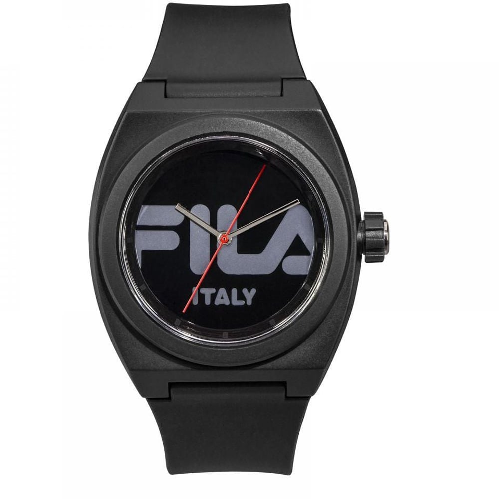 Fila Style Black Dial Silicone Band Analog Watch Unisex 38-180-002