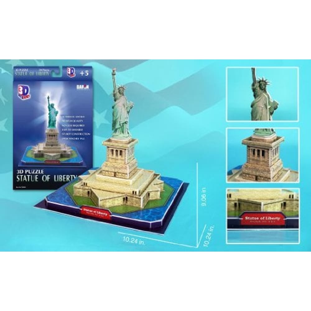 Daron Statue Of Liberty 3D Puzzle, 39-Piece