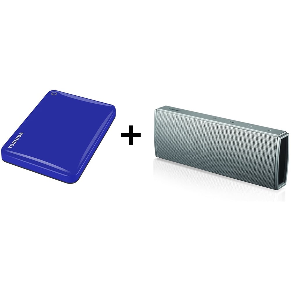 Toshiba Canvio Connect II Hard Drive 3TB Blue HDTC830EL3CA + TYWSP61Bluetooth Speaker Toshiba Canvio Connect II Hard Drive 3TB Blue HDTC830EL3CA + TYWSP61Bluetooth Speaker