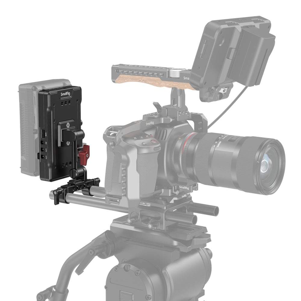 Smallrig V Mount Battery Adapter Plate With Adjustable Arm 3204