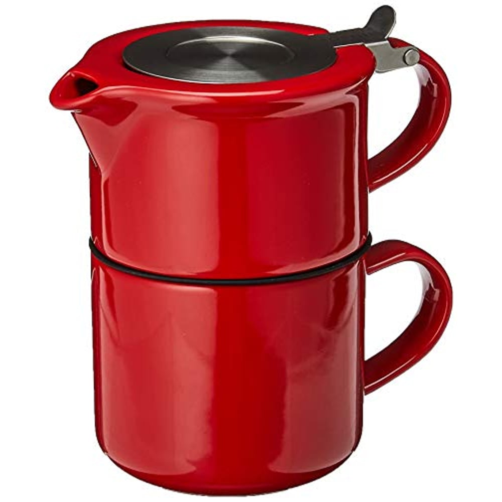 Forlife Tea For One With Infuser 14 Ounces, Red