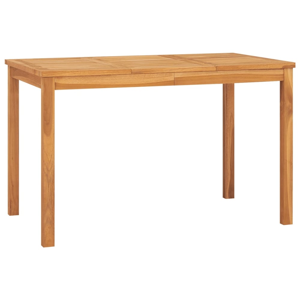 Vidaxl Garden Dining Table 120x70x77 Cm Solid Teak Wood