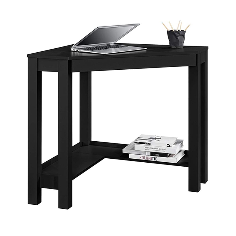 Asghar Furniture - Corner Study Desk - Black Asghar Furniture - Corner Study Desk - Black