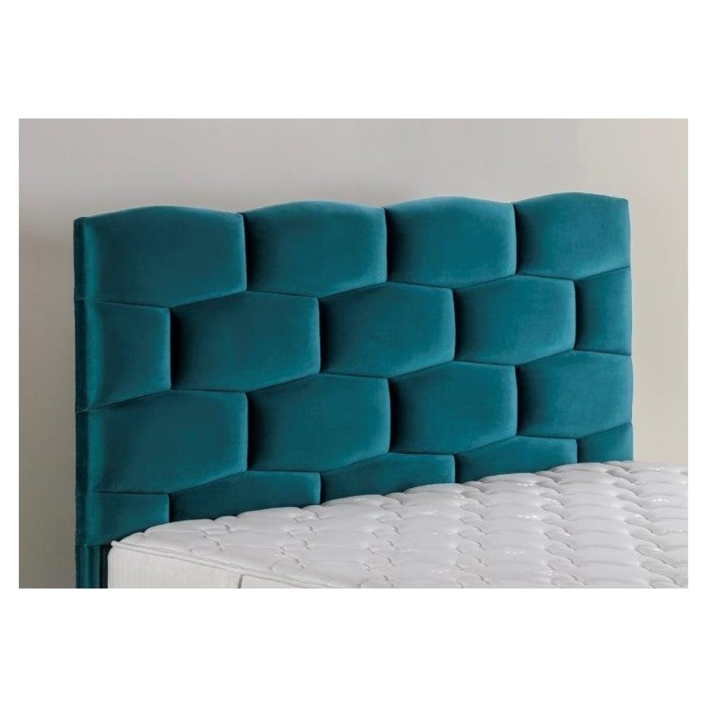 Comfy Iris Head Board 190x90cm Upholsted: Fabric Blue Comfy Iris Head Board 190x90cm Upholsted: Fabric Blue