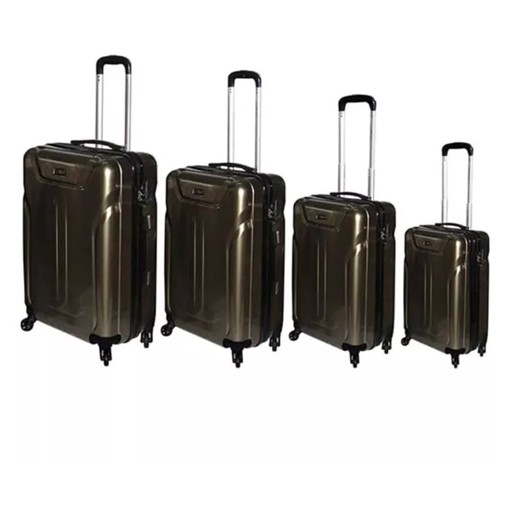 Highflyer Terminator Trolley Luggage Bag Grey 4pc Set TH1609PPC4PC Highflyer Terminator Trolley Luggage Bag Grey 4pc Set TH1609PPC4PC