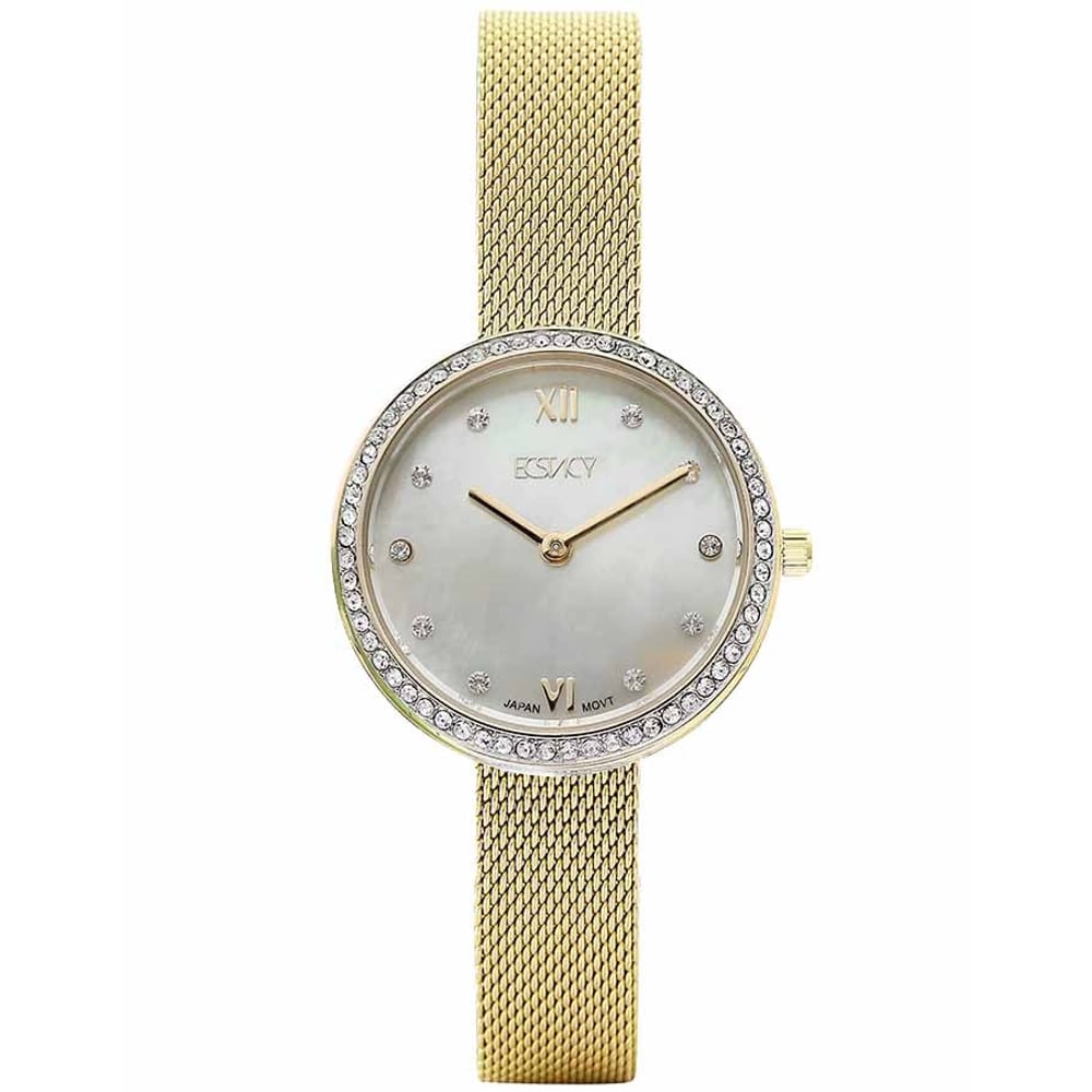 Ecstacy Women's Analog Champagne Dial Watch - E20506-gmgmc Ecstacy Women's Analog Champagne Dial Watch - E20506-gmgmc