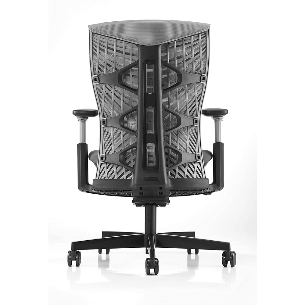 Navodesk Icon Chair, Premium Ergonomic Gaming & Office Chair (Grey Mesh, Black Frame)