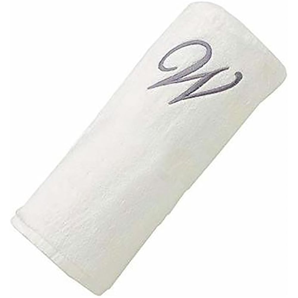 Personalized For You Cotton White W Embroidery Bath Towel 70*140 cm Personalized For You Cotton White W Embroidery Bath Towel 70*140 cm
