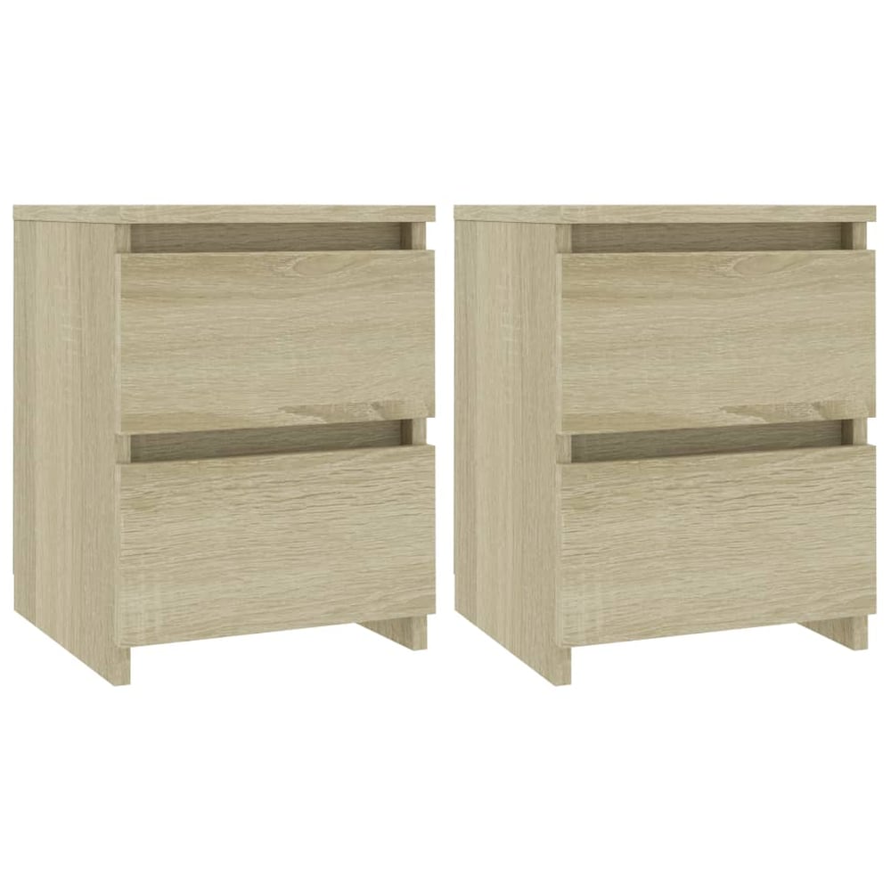 vidaXL Bedside Cabinets 2 pcs Sonoma Oak 30x30x40 cm Engineered Wood vidaXL Bedside Cabinets 2 pcs Sonoma Oak 30x30x40 cm Engineered Wood