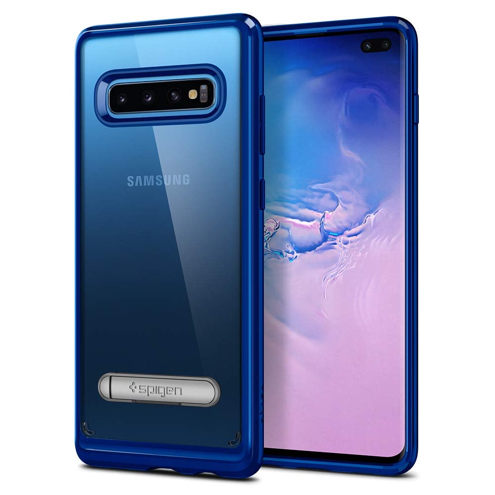 Spigen Ultra Hybrid S Kickstand Designed For Samsung Galaxy S10 Plus Cover/case - Prism Blue