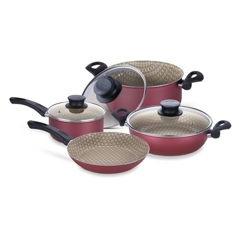 Tramontina 7pcs Cookware Set Paris Red