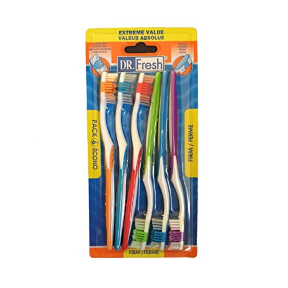 Buy Dr. Fresh 6 Pack Firm Toothbrushes Online in UAE | Sharaf DG