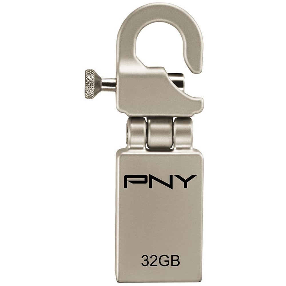 PNY PFDI32GAPPHKGE Micro Hook Attache Flash Drive 32GB