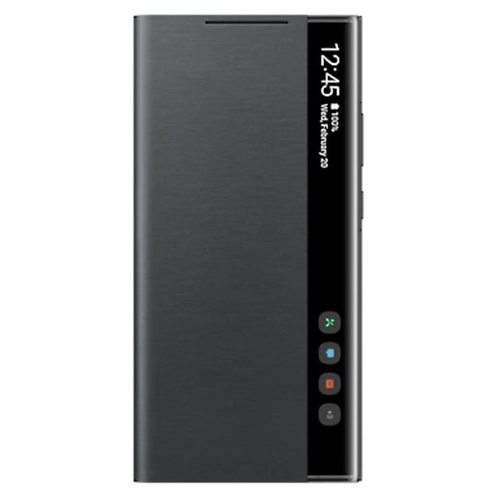 Samsung Smart Clear View Cover for Galaxy Note20 Ultra Mystic Black Samsung Smart Clear View Cover for Galaxy Note20 Ultra Mystic Black