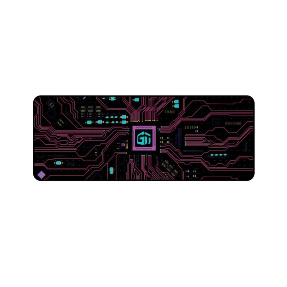 Gamertek Desk Mat 80x30 Cm Circuit Hot Pink