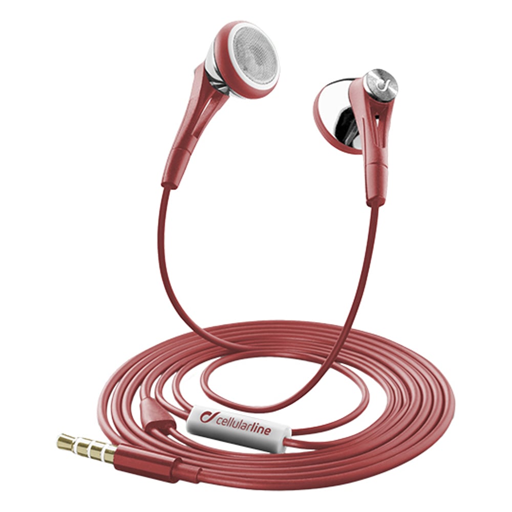 Cellular Line FIREFLY3 In Ear Headphone Red