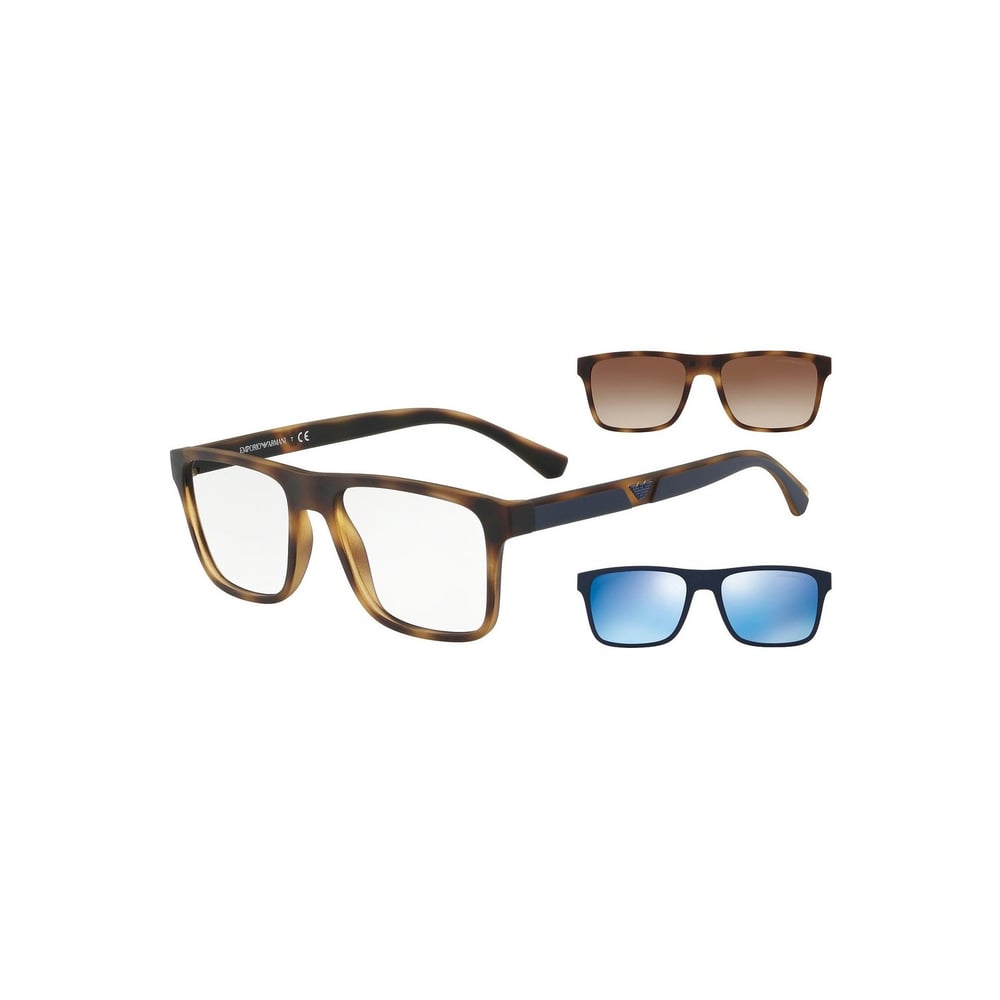 Emporio Armani EA-4115-50891W Matt Havana Plastic Men Sunglasses