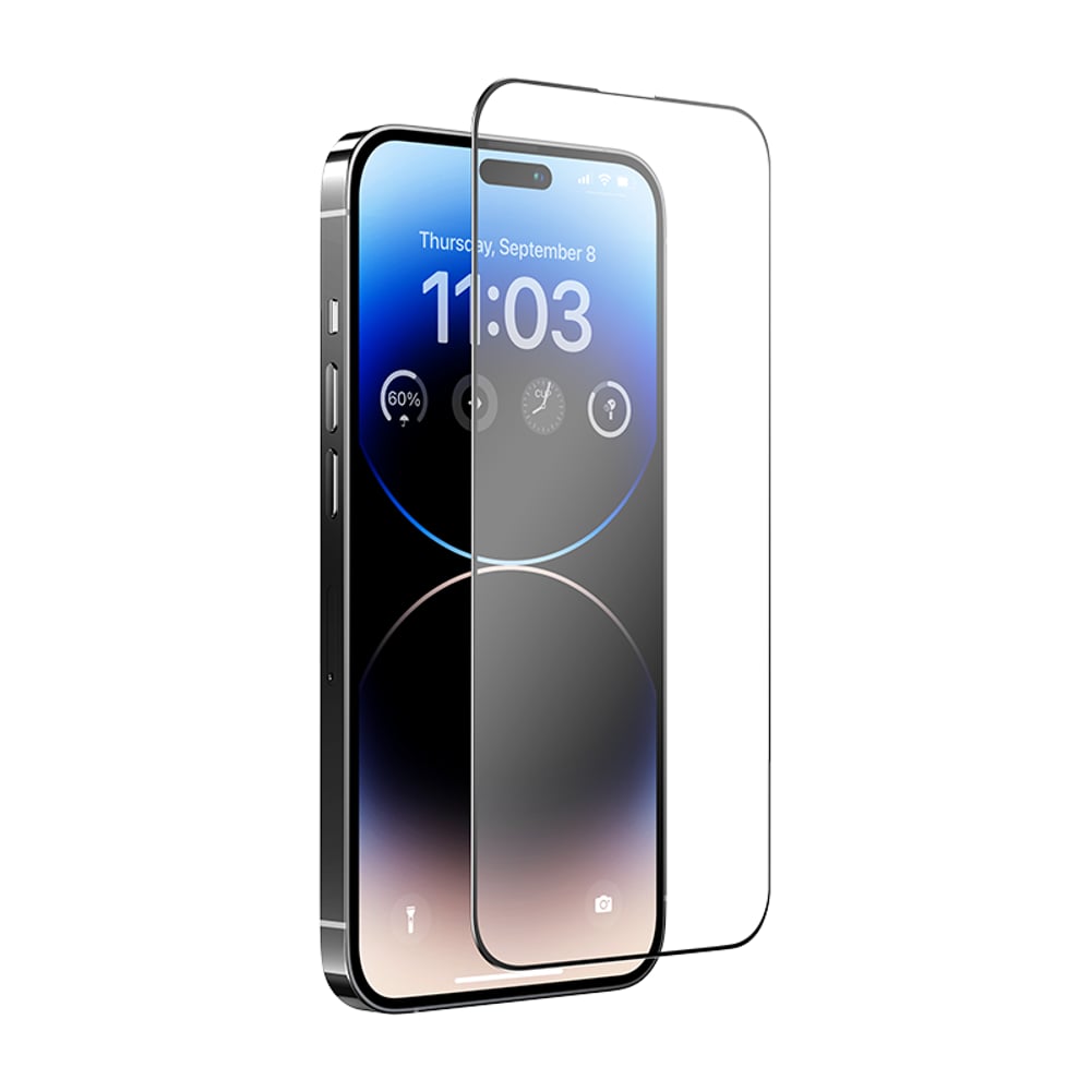 Benks V PRO Series Full Size Matte Finished Tempered Glass Screen Protector with 3D curved edge for Iphone 14 Pro Max