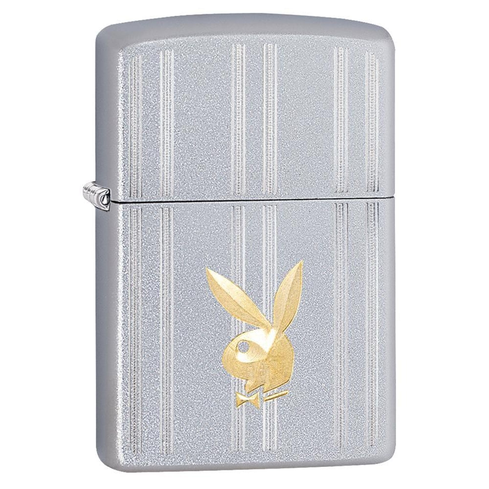Zippo 29777 205 Playboy Satin Chrome Windproof Lighter