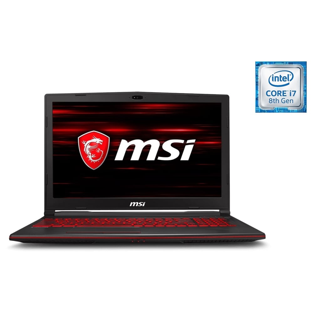 MSI GL63 8RD Gaming Laptop - Core i7 2.2GHz 16GB 1TB+128GB 4GB Win10 15.6inch FHD Black