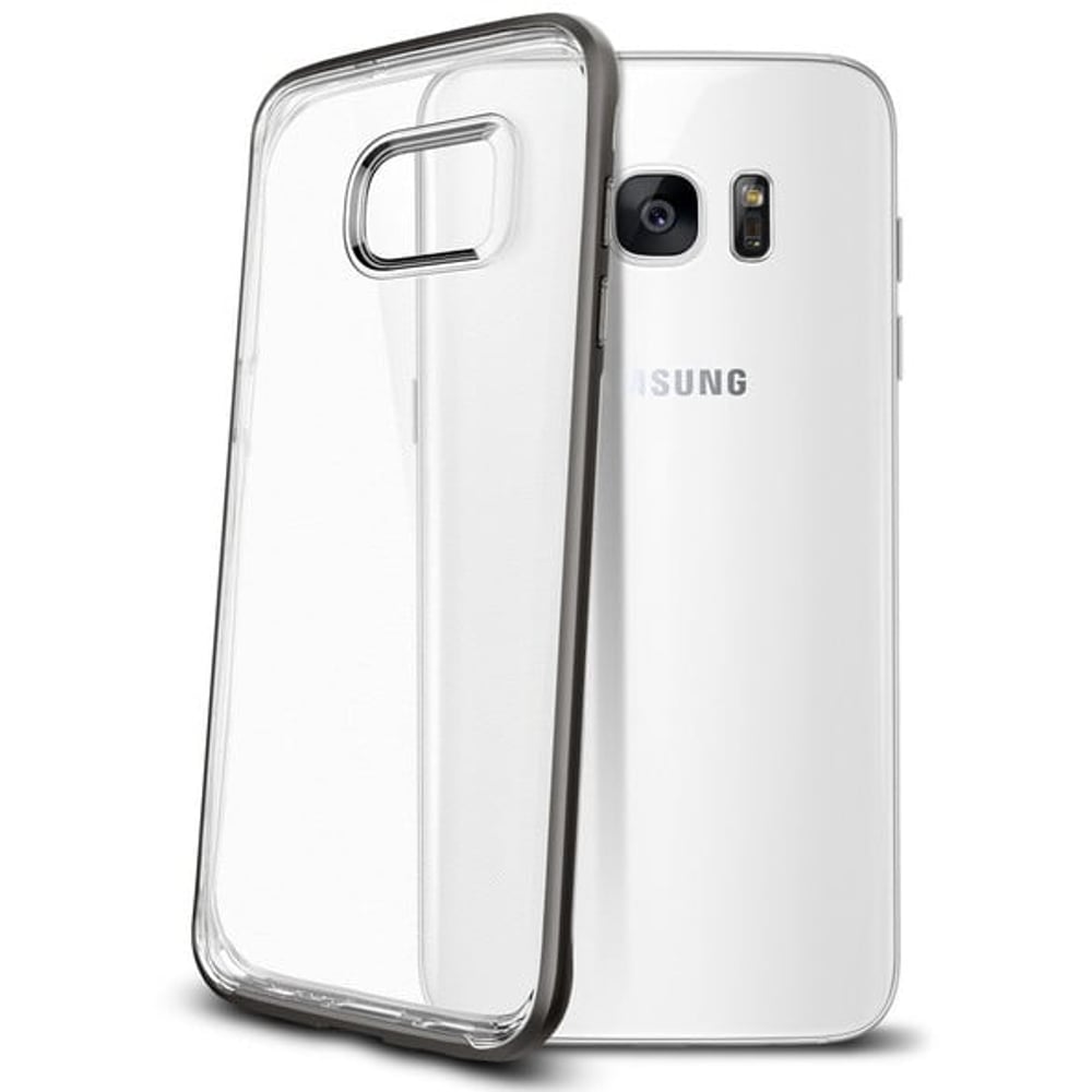 Spigen 556CS20047 Neo Hybrid Crystal Gunmetal Case For Galaxy S7 Edge