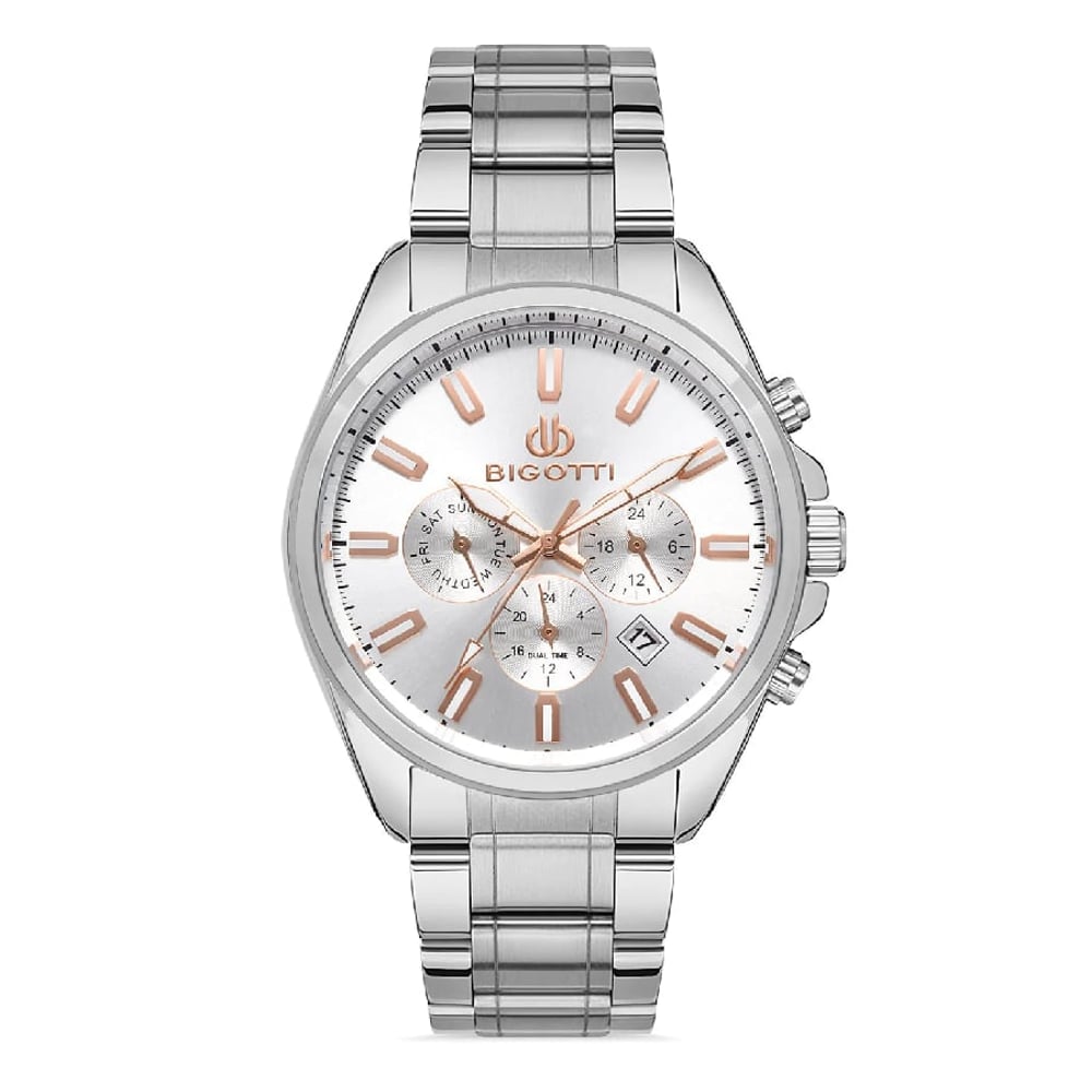 Bigotti Milano Mens Stainless Steel Strap Watch - Bg.1.10328-1 Bigotti Milano Mens Stainless Steel Strap Watch - Bg.1.10328-1