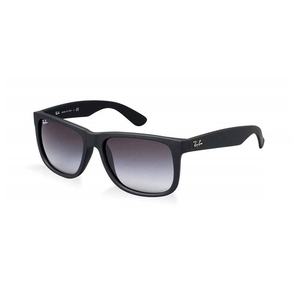 RayBan Justin Classic Square Series Black Unisex Sunglasses