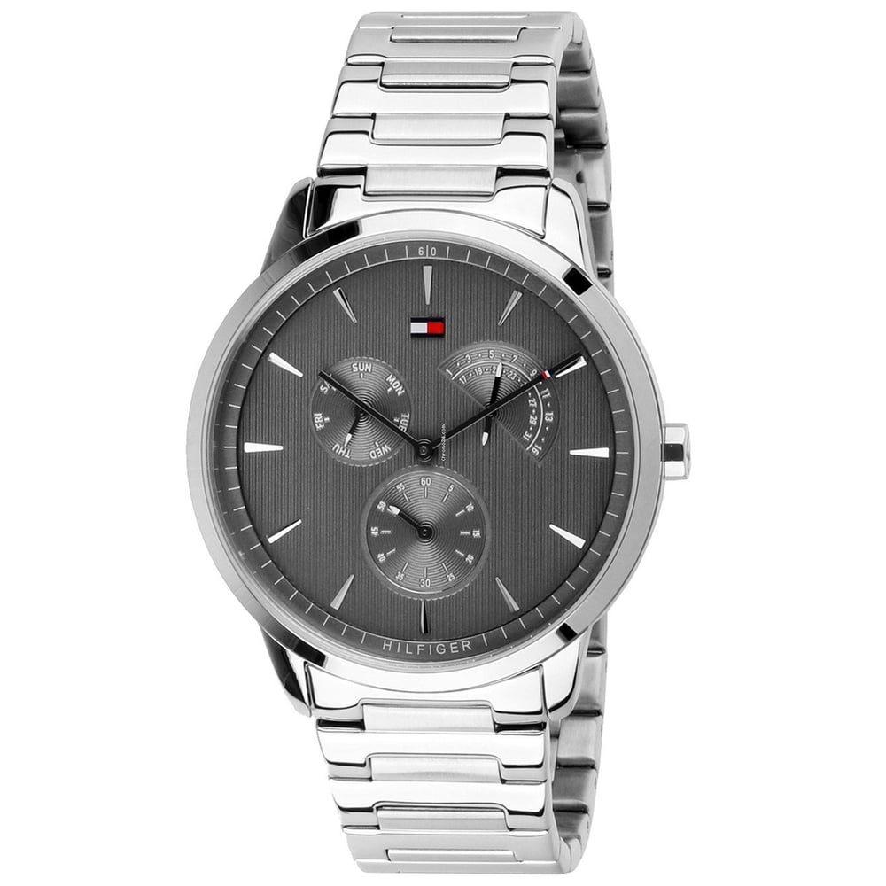Tommy Hilfiger Brad Silver Stainless Steel Watch For Men 1710385 Tommy Hilfiger Brad Silver Stainless Steel Watch For Men 1710385