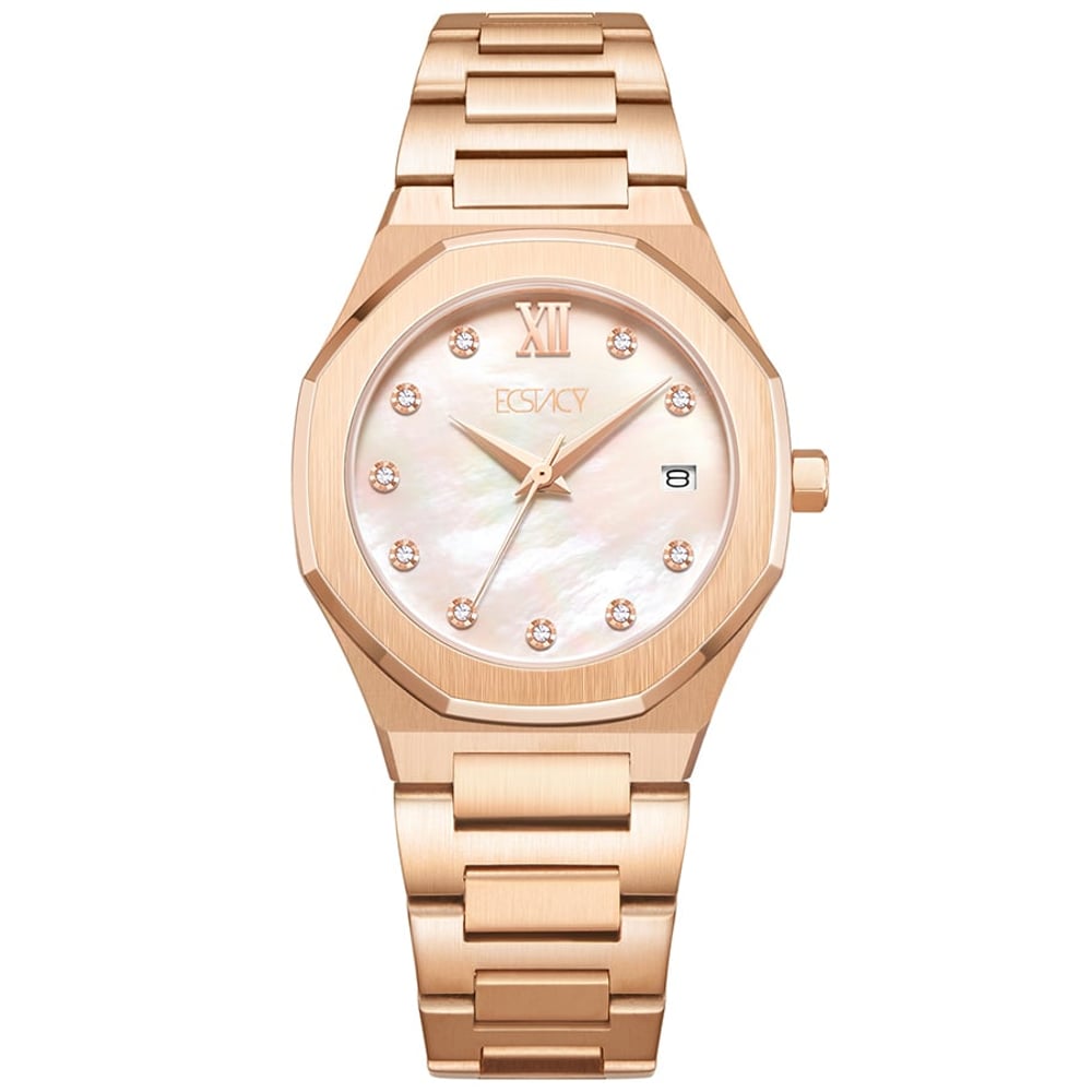ECSTACY Women's Analog MOP dial Dial Watch - E22501-RBKM ECSTACY Women's Analog MOP dial Dial Watch - E22501-RBKM