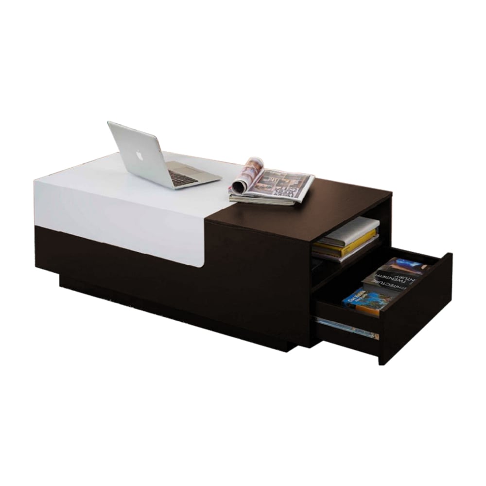 Asghar Furniture - Alyv Coffee Table - Brown & White Asghar Furniture - Alyv Coffee Table - Brown & White