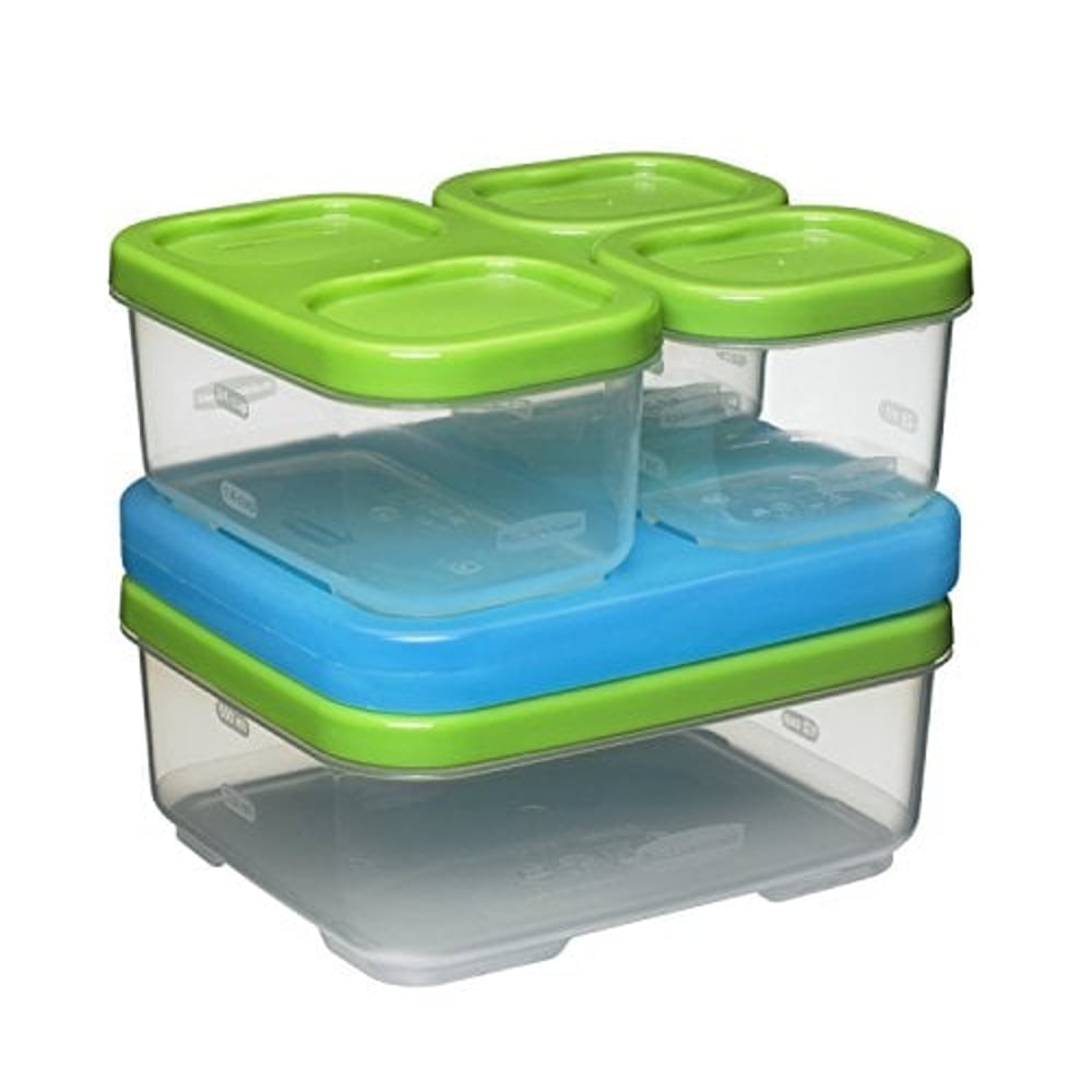 Rubbermaid Lunchblox Sandwich Kit, Green 1806231,Green, Blue