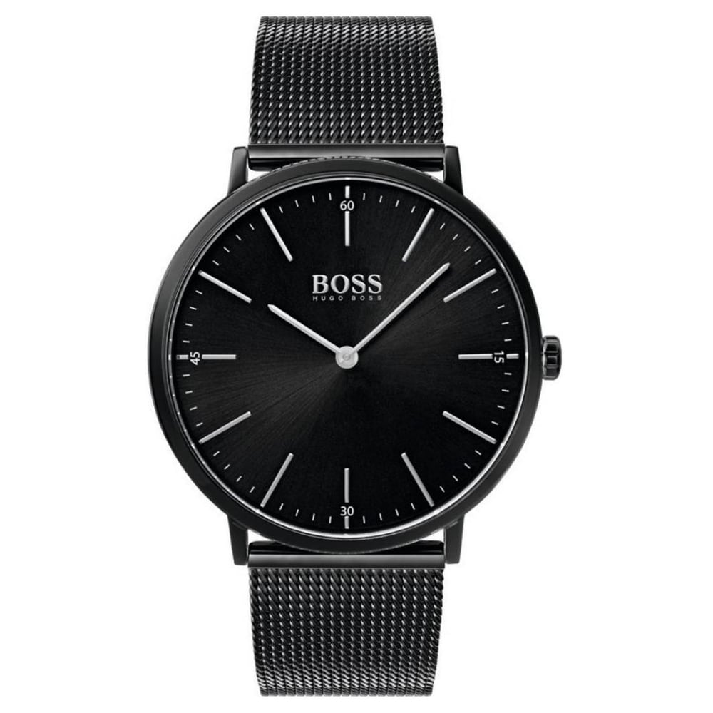 Hugo Boss Horizon Watch For Men with Black Mesh Bracelet