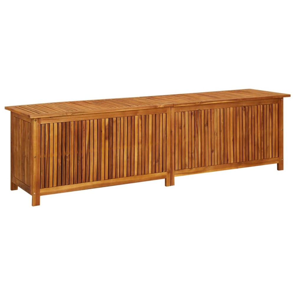 Vidaxl Garden Storage Box 200x50x58 Cm Solid Acacia Wood Vidaxl Garden Storage Box 200x50x58 Cm Solid Acacia Wood