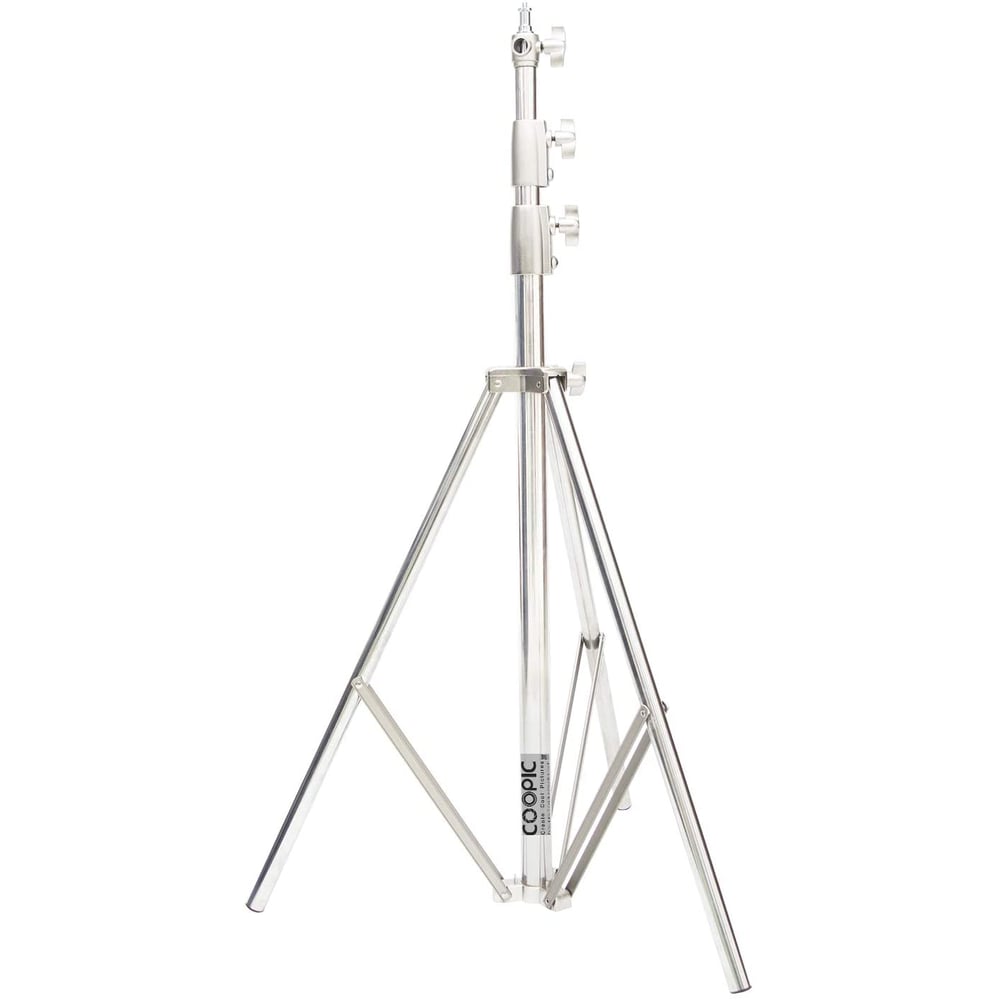 Coopic L-280m Stainless Steel Light Stand 110inch/280cm Heavy Duty With 1/4-inch To 3/8-inch Universal Adapter For Studio Softbox, Monolight And Other Photographic Equipment (1 Pack) Coopic L-280m Stainless Steel Light Stand 110inch/280cm Heavy Duty With 1/4-inch To 3/8-inch Universal Adapter For Studio Softbox, Monolight And Other Photographic Equipment (1 Pack)