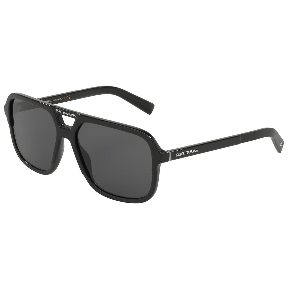 Dolce And Gabbana Black Plastic Men DG4354-501/87-58 Sunglasses Dolce And Gabbana Black Plastic Men DG4354-501/87-58 Sunglasses