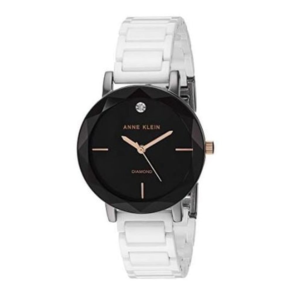 Anne Klein White Ceramic Quartz Watch Women