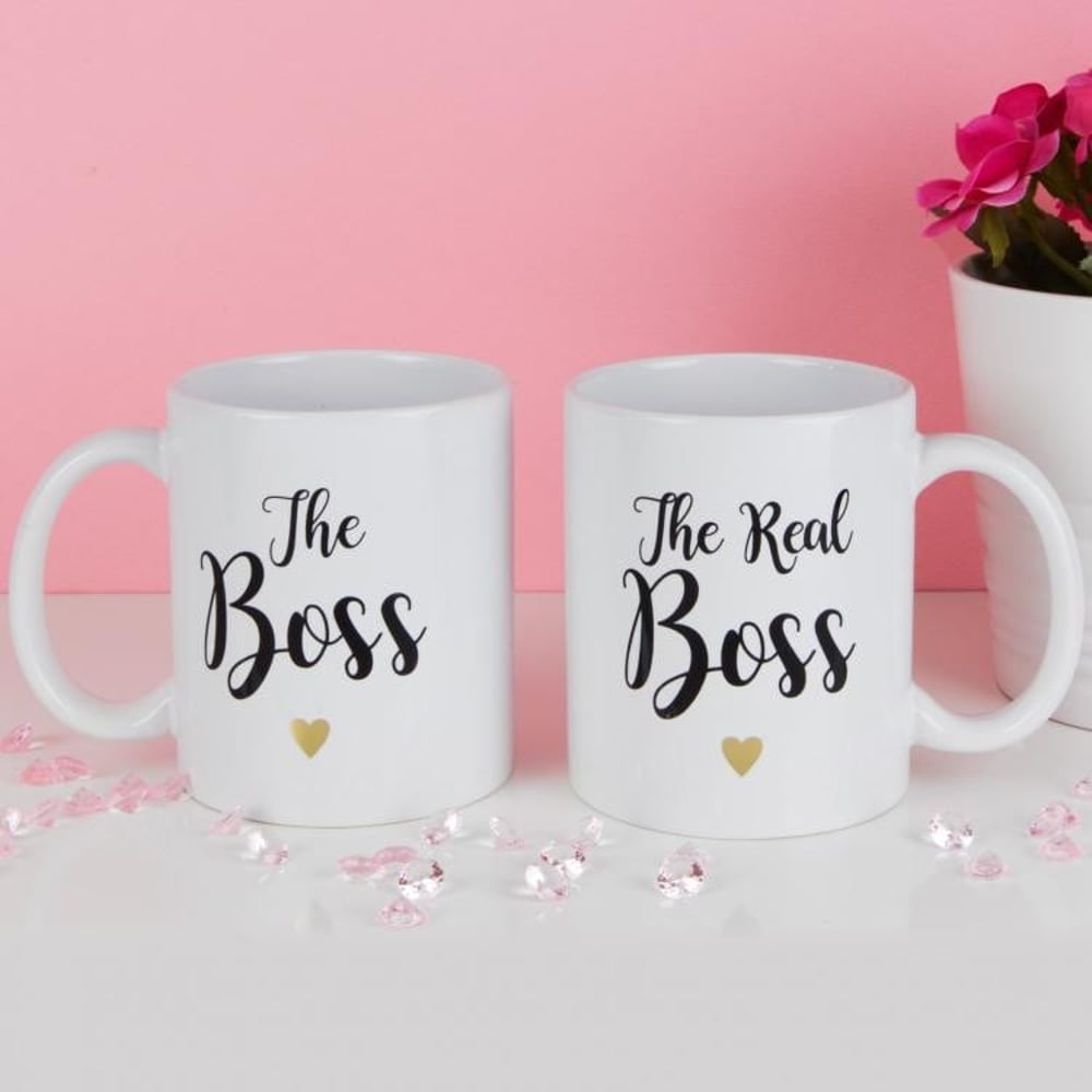 True Valentine Set of 2 The Boss & The Real Boss Mugs