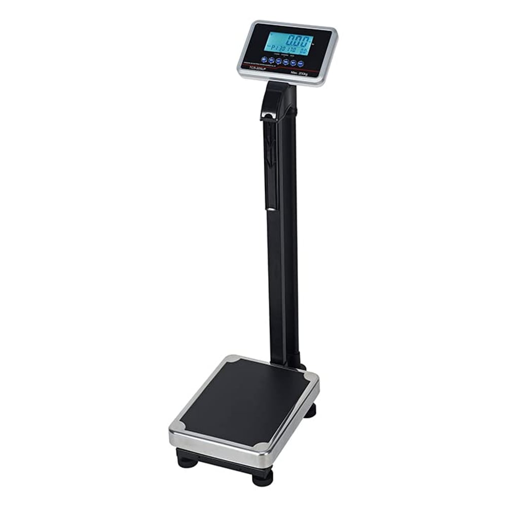 ULTIMAX Digital Scale Physician Body Weight Portable 2-in-1 Measure Height and Weight Body Fat Analyzer Height Measurement Scale with Height Rod for Office, Home, Gym