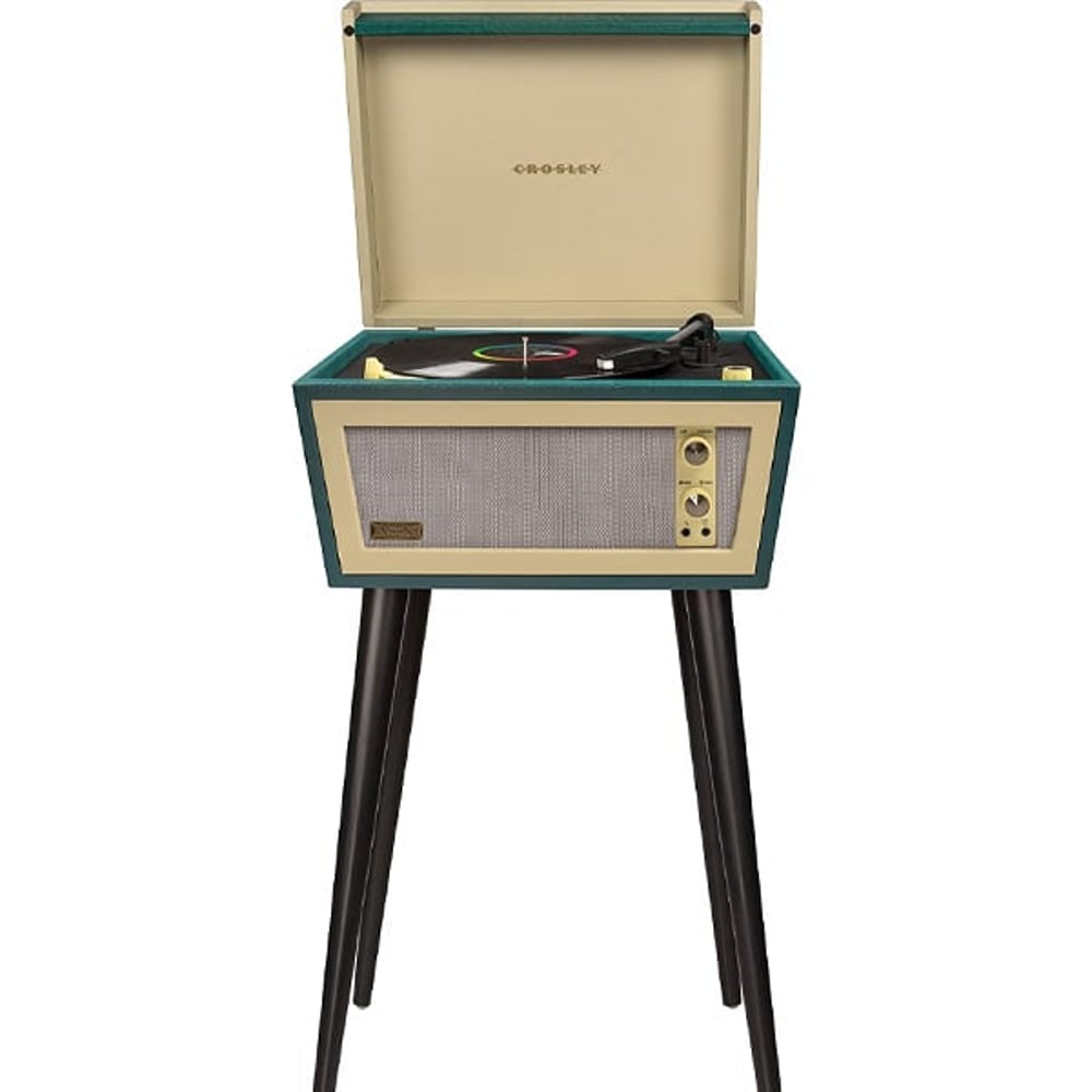 Crosley CR6231D-GR Dansette Bermuda Deluxe Bluetooth Turntable Green/Cream