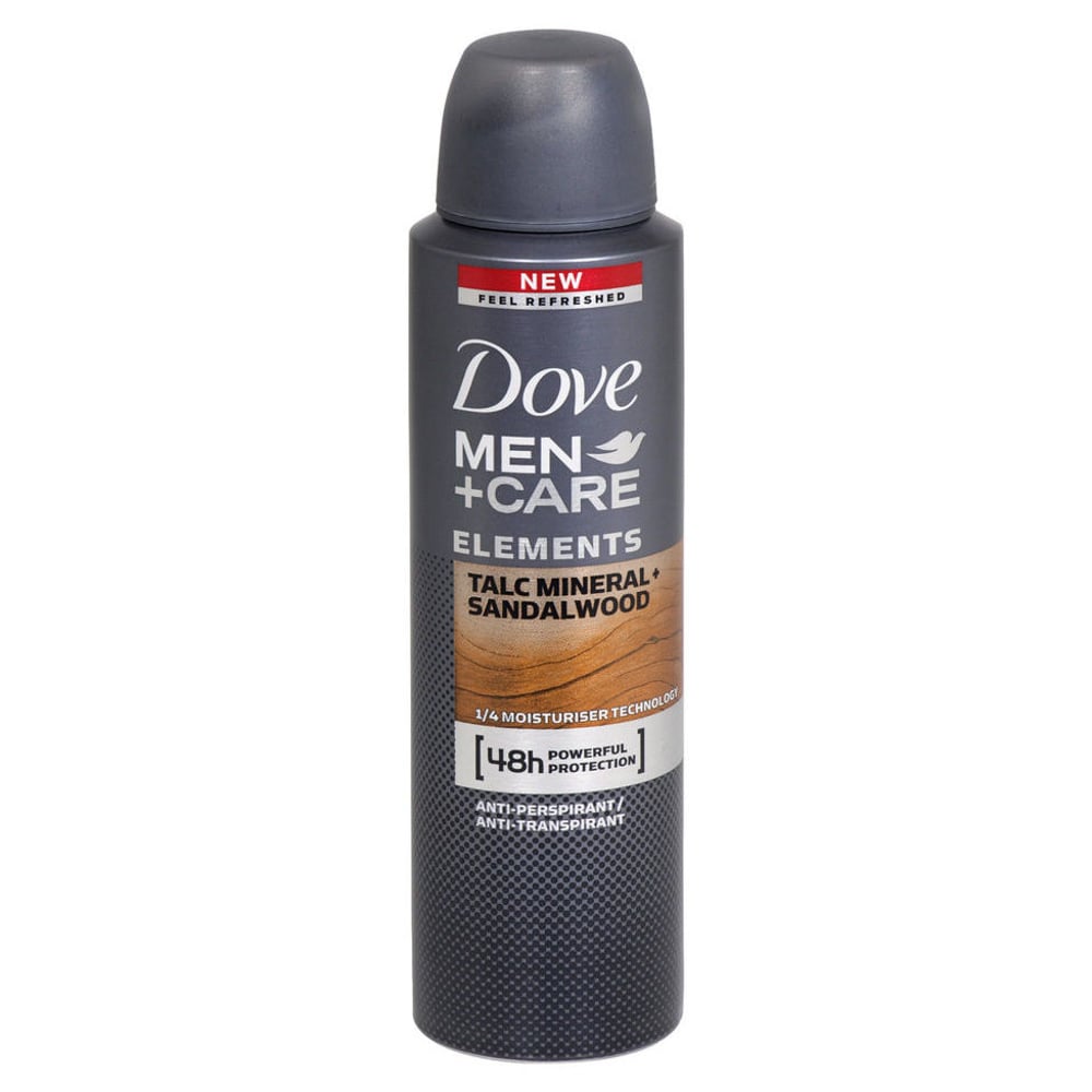 Dove Men+Care Talc Minerals & Sandalwood Deo 150ml