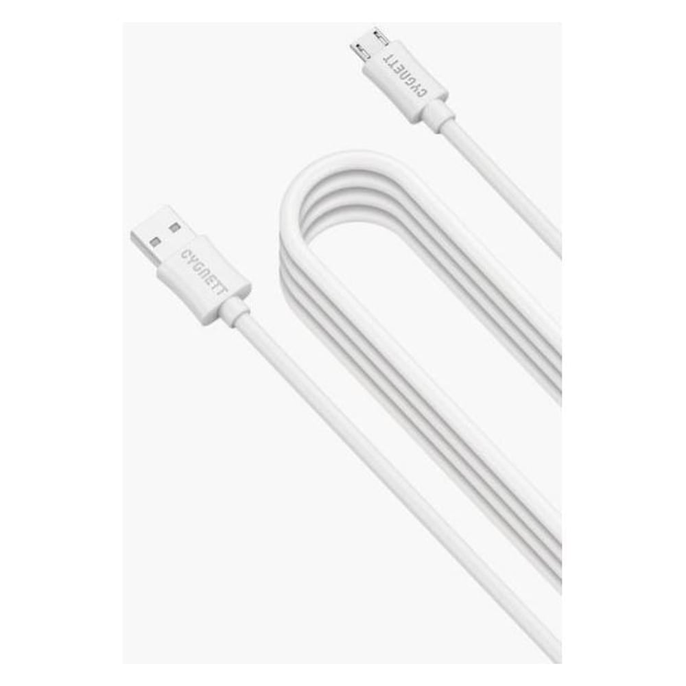 Cygnett CY2031PCMIC Round Soft Rubber Micro USB Cable 4M White
