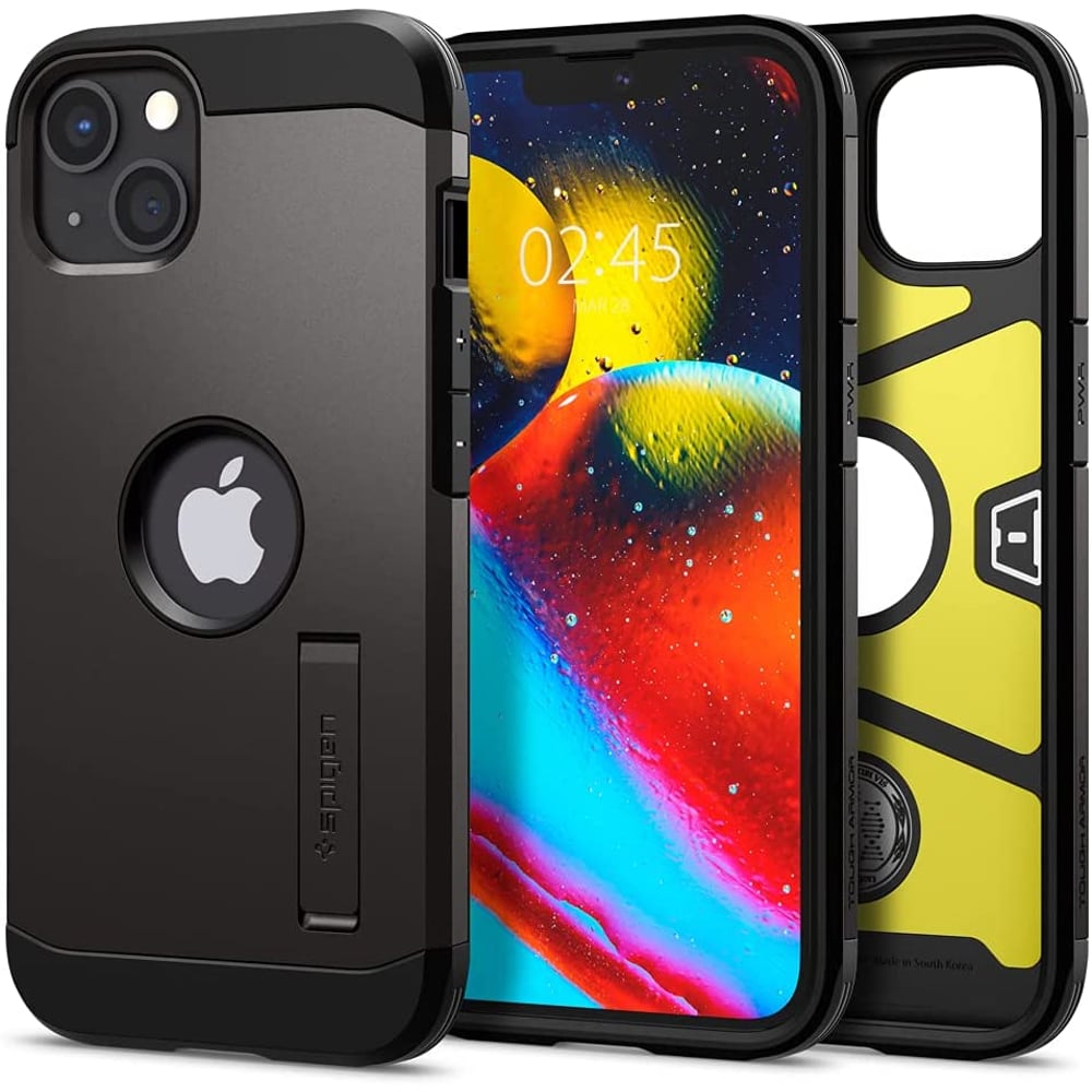 Spigen Tough Armor Designed For Iphone 13 Case Cover With Extreme Impact Foam - Gunmetal Spigen Tough Armor Designed For Iphone 13 Case Cover With Extreme Impact Foam - Gunmetal