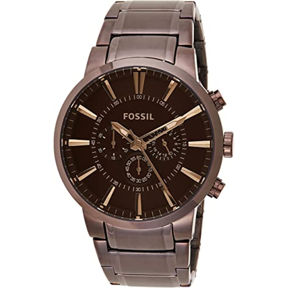 Fossil Million Dollar Brown Chronograph Stainless Steel Analogue Men's Watch FS4357 Fossil Million Dollar Brown Chronograph Stainless Steel Analogue Men's Watch FS4357