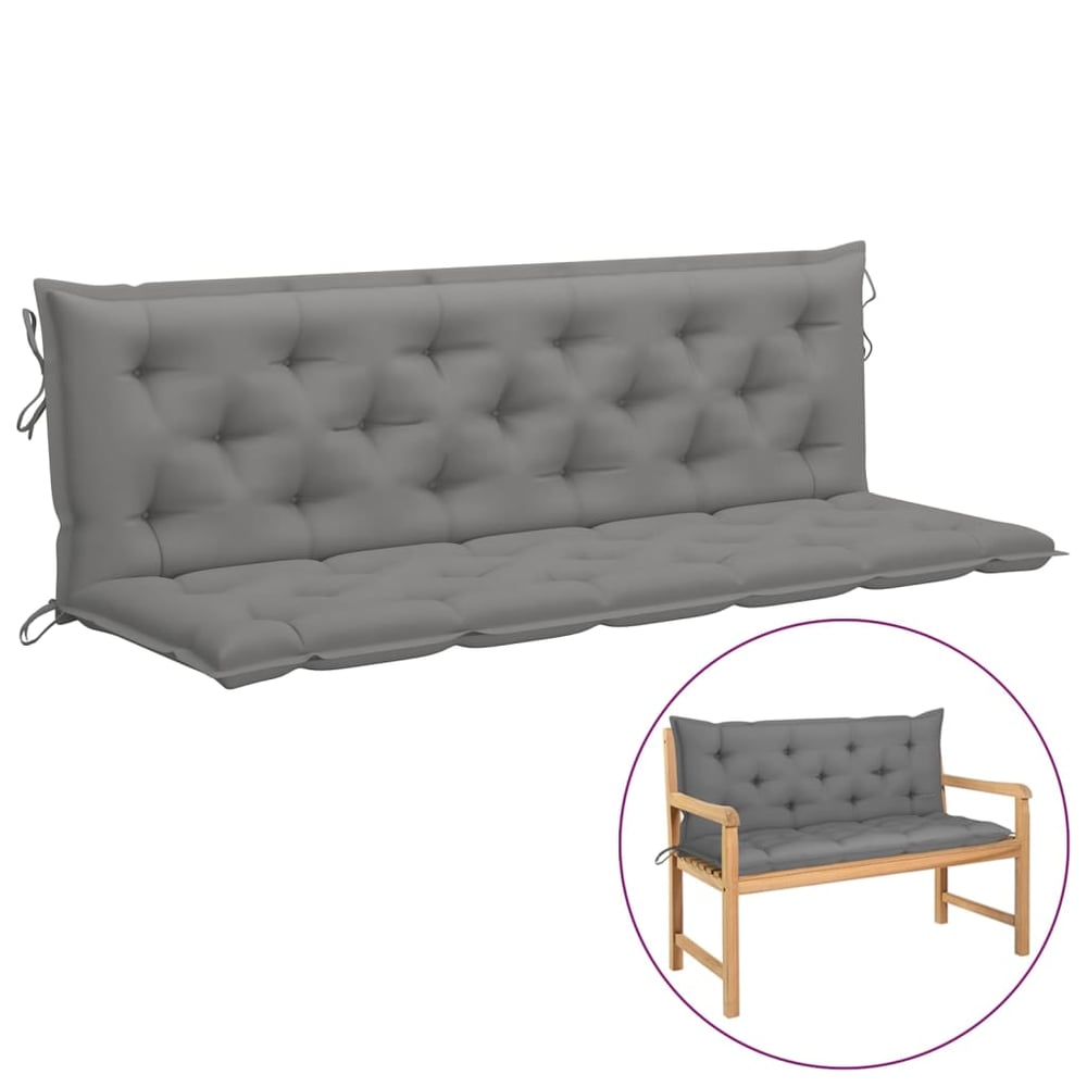 Vidaxl Cushion For Swing Chair Grey 180 Cm Fabric