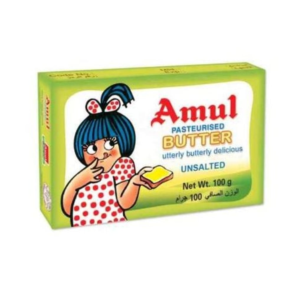 Amul Butter Unsalted 100 Gm